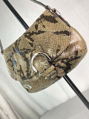 Coach Soho Python Embossed Mini Flap Crossbody F45648 🐍 Serelle